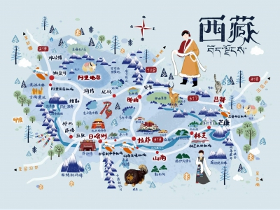 西藏旅游文创地图